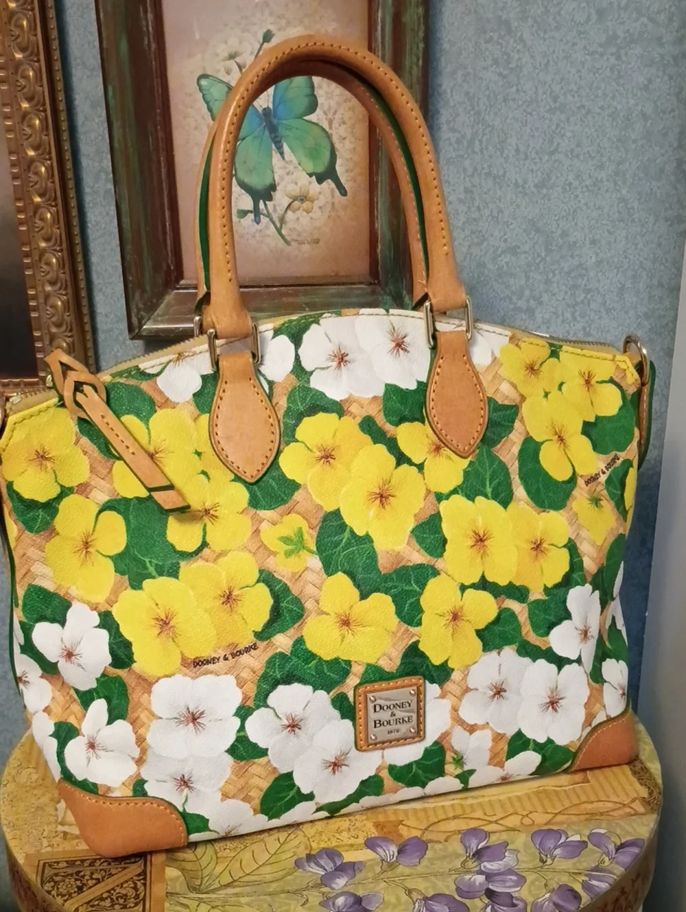 Dooney & Bourke floral domed satchel